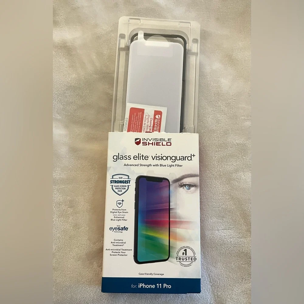 ZAGG Glass Elite VisionGuard+ Screen Protector for iPhone 11 Pro - Clear